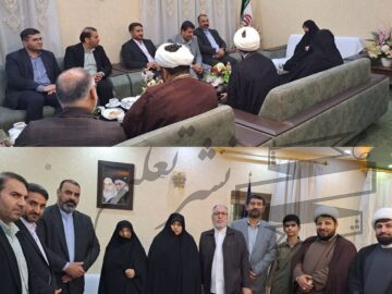 دیدار مدیرکل نوسازی،توسعه و تجهیز مدارس  استان خوزستان مدیر کل آموزش و پرورش استان  با خانم دکتر سیده زهرا مصطفوی دختر مکرمه حضرت امام راحل