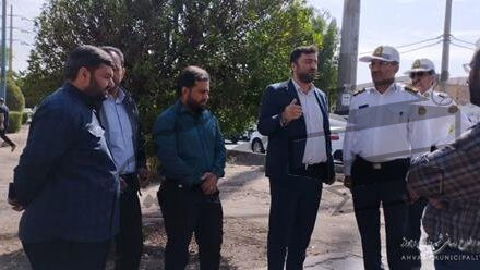 بازدید شهردار منطقه یک از محل پروژه لوله گذاری دفع آب‌های سطحی در منطقه یک