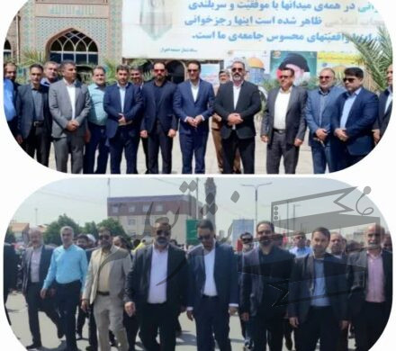 مردم بصیر خوزستان در راهپیمایی روز جهانی قدس، شعار مرگ بر اسرائیل را فریاد زدند