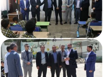 بازدید میدانی مدیرکل نوسازی مدارس خوزستان از پروژه‌های ناحیه ۲ اهواز